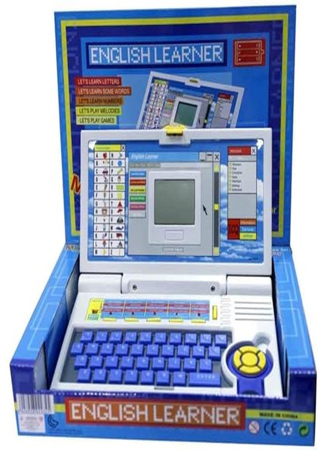 Mahi Enterprise English Learning Toy Laptop - Educational Notebook for Boys and Girls (Blue) - Image 1